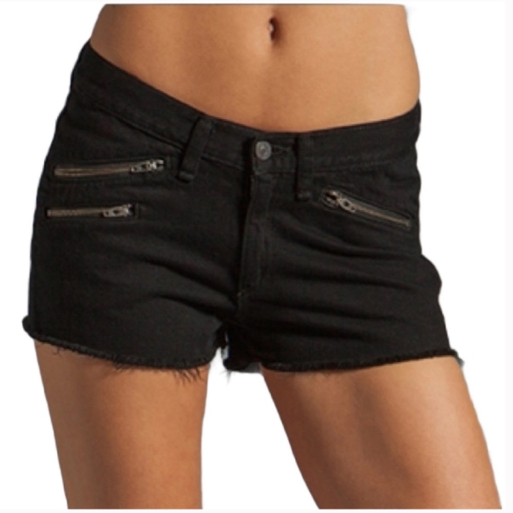 Rag & Bone zip denim shorts
